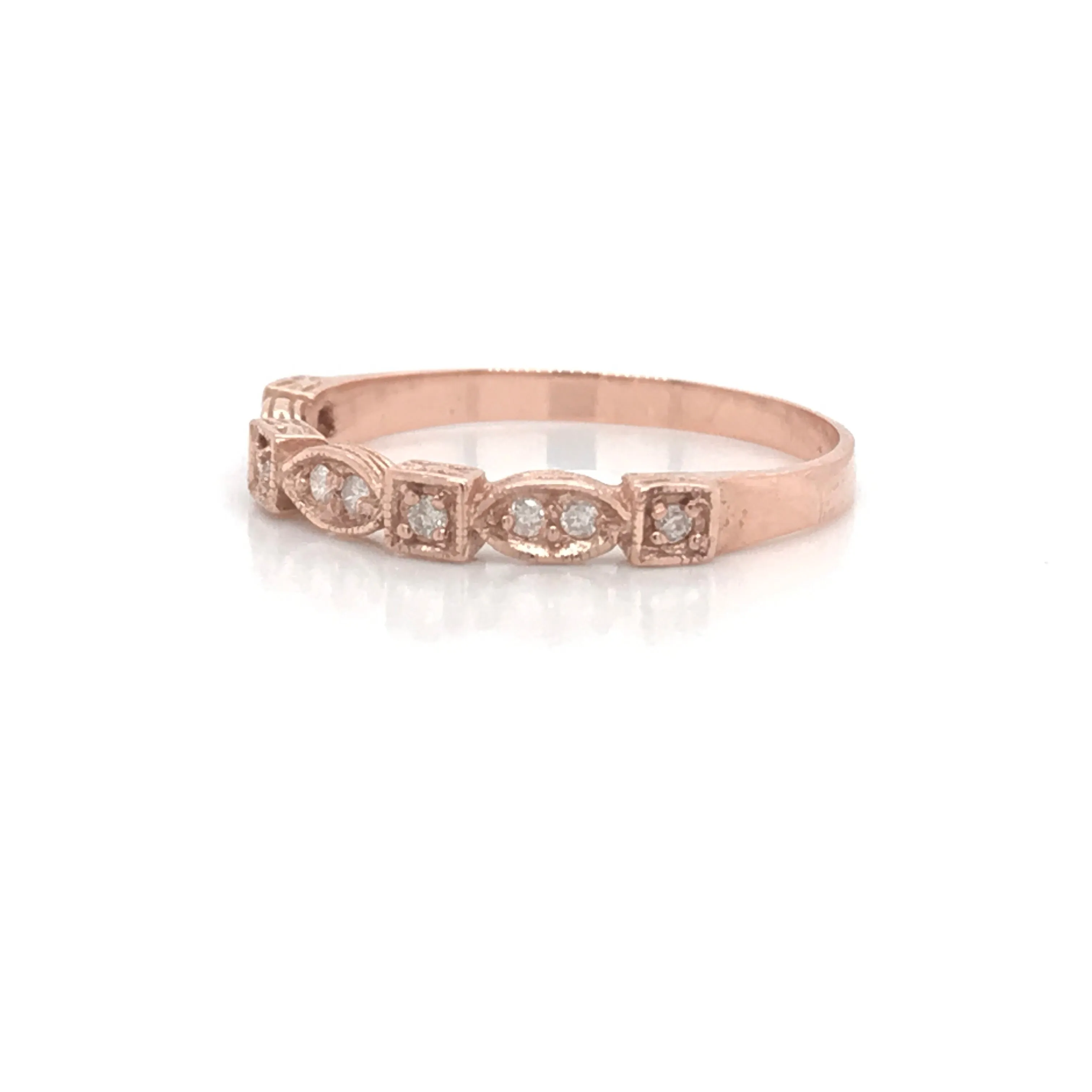 9ct Rose Gold Earth Grown Diamond Ring