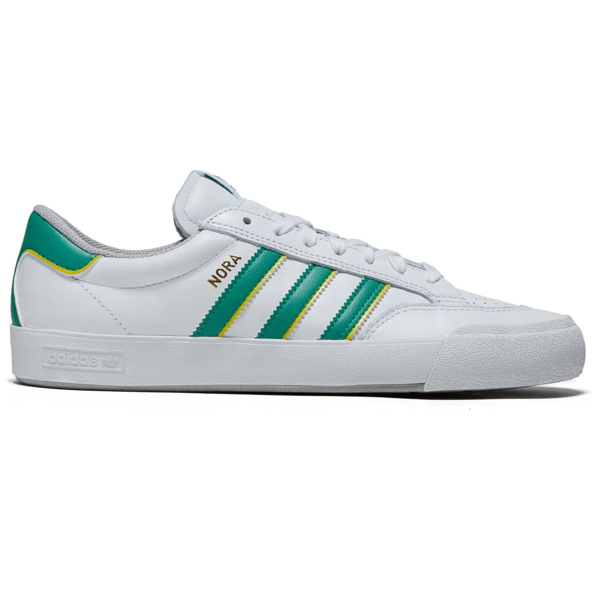 Adidas Nora Shoes - Ftwr White/Court Green/Yellow