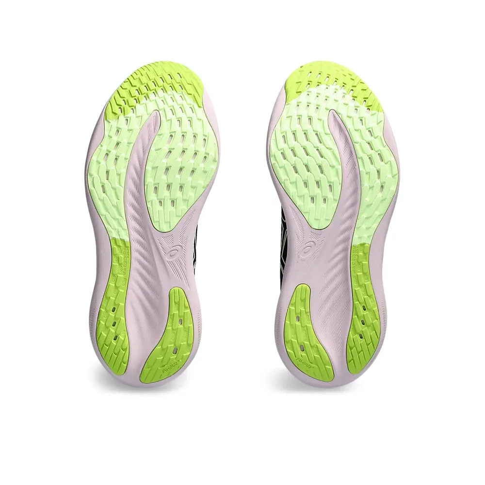 ASICS GEL NIMBUS 26 (M) - (BLACK/ NEON LIME) RUNNING SHOES