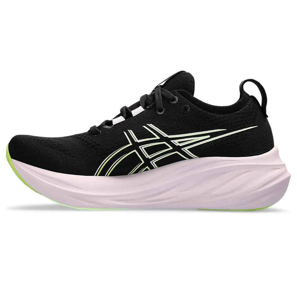 ASICS GEL NIMBUS 26 (M) - (BLACK/ NEON LIME) RUNNING SHOES