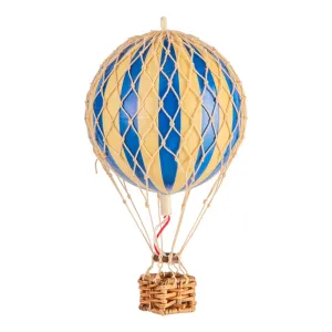 Authentic Models Floating The Skies, Blue - Hot Air Balloon Hanging Decor - 13cm