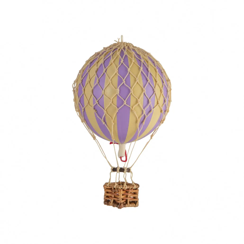 Authentic Models Floating The Skies, Lavender - Hot Air Balloon Hanging Decor - 13cm