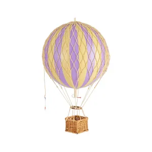 Authentic Models Travels Light, Lavender - Hot Air Balloon Hanging Decor - 30cm