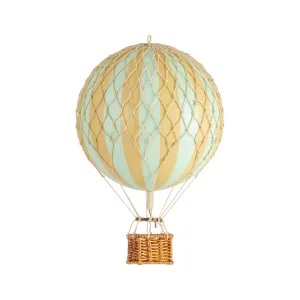 Authentic Models Travels Light, Mint - Hot Air Balloon Hanging Decor - 30cm