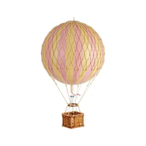 Authentic Models Travels Light, Pink - Hot Air Balloon Hanging Decor - 30cm