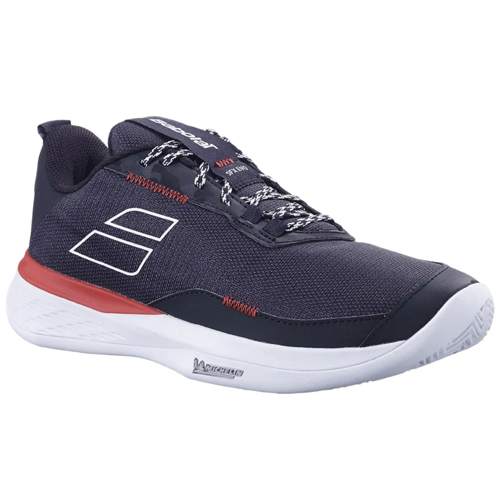 Babolat SFX Evo Clay Court Tennis Shoes (Mens) - Black/Fiesta Red