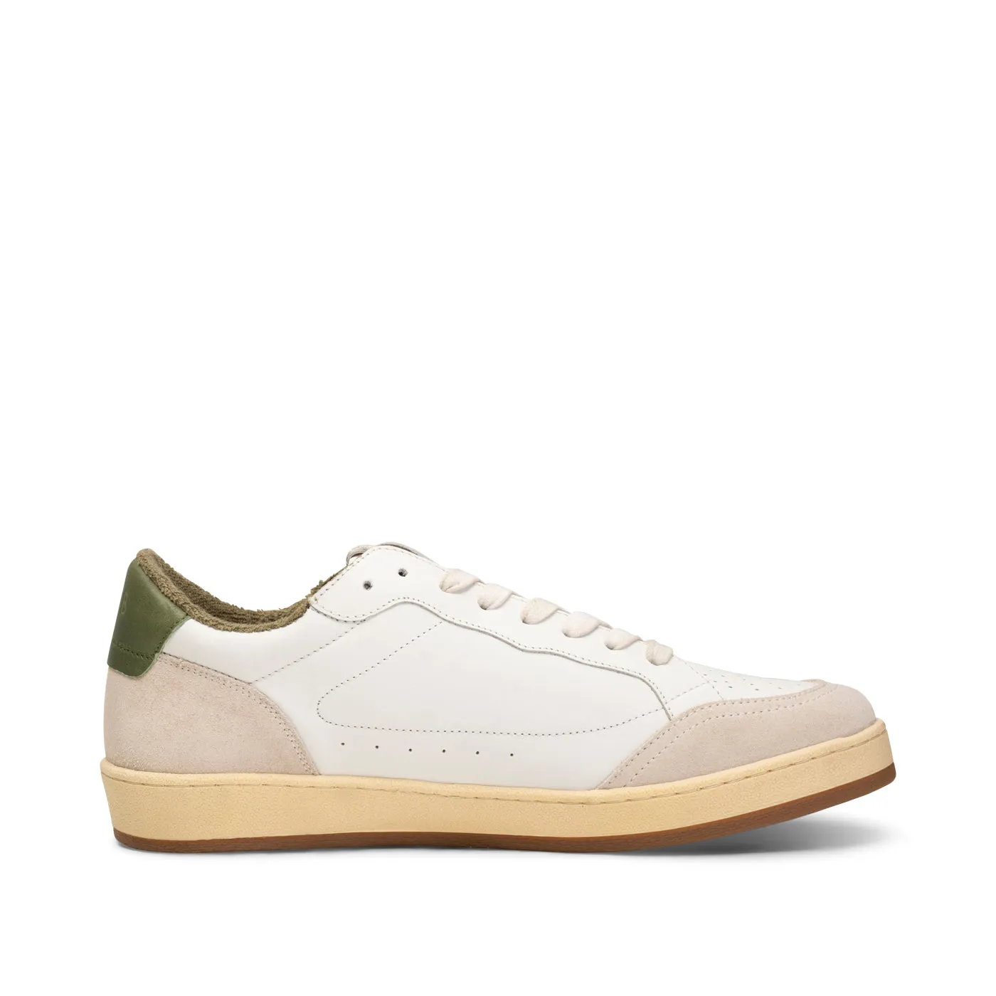 Babtiste sneaker leather - WHITE / GREEN