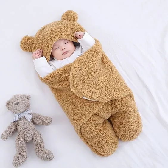 Baby Bear Swaddle Blanket