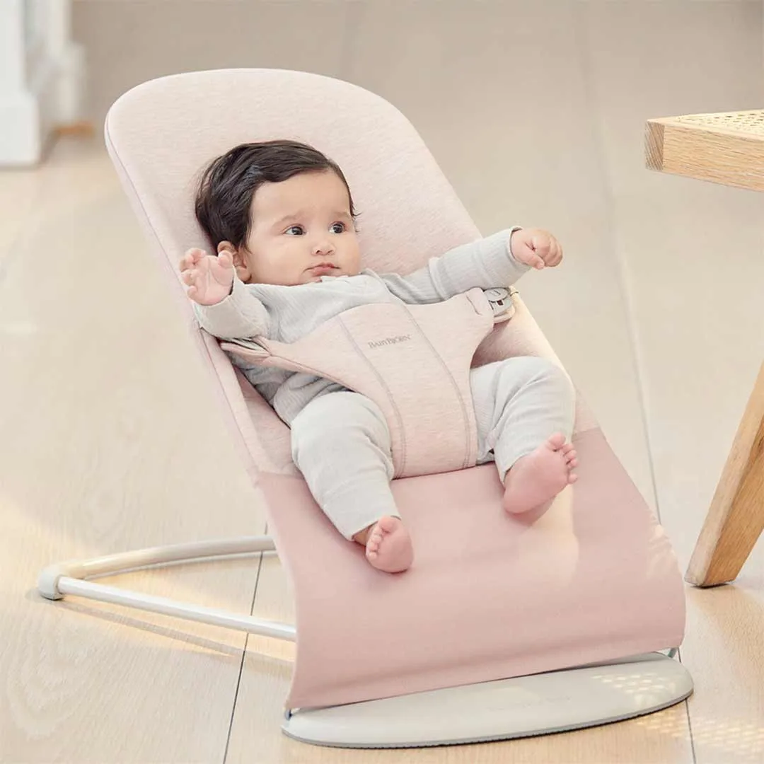 BabyBjorn Bouncer Bliss - 3D Jersey - Light Pink