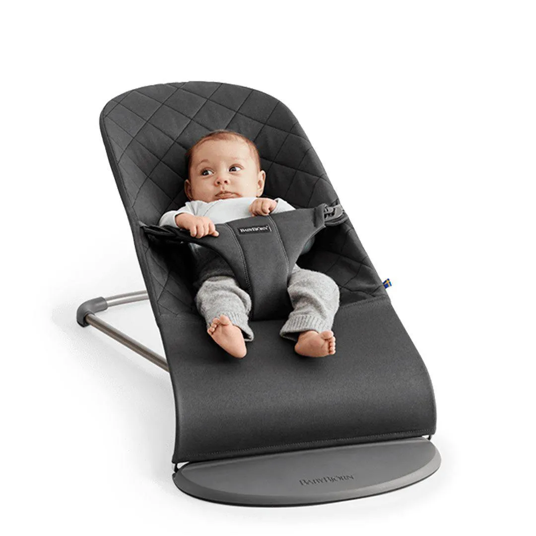 BabyBjorn Bouncer Bliss - Cotton - Anthracite