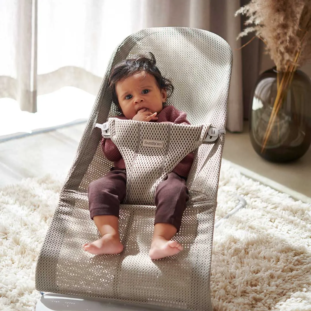 BabyBjorn Bouncer Bliss - Mesh - Grey Beige