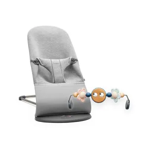 BabyBjorn Bouncer Bliss   Toy Bar Bundle - Light Grey