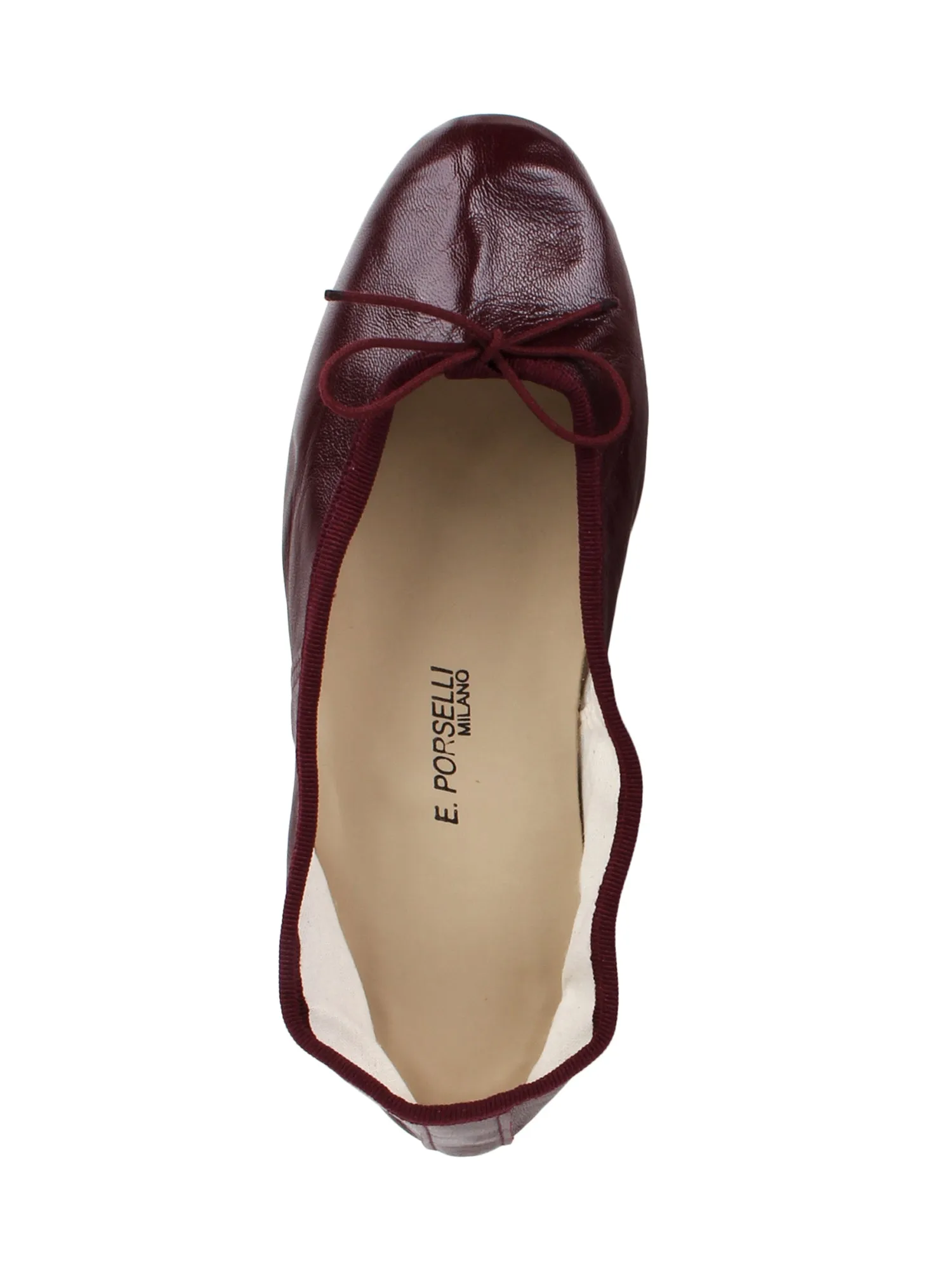 Ballet Flats_Burgundy Leather