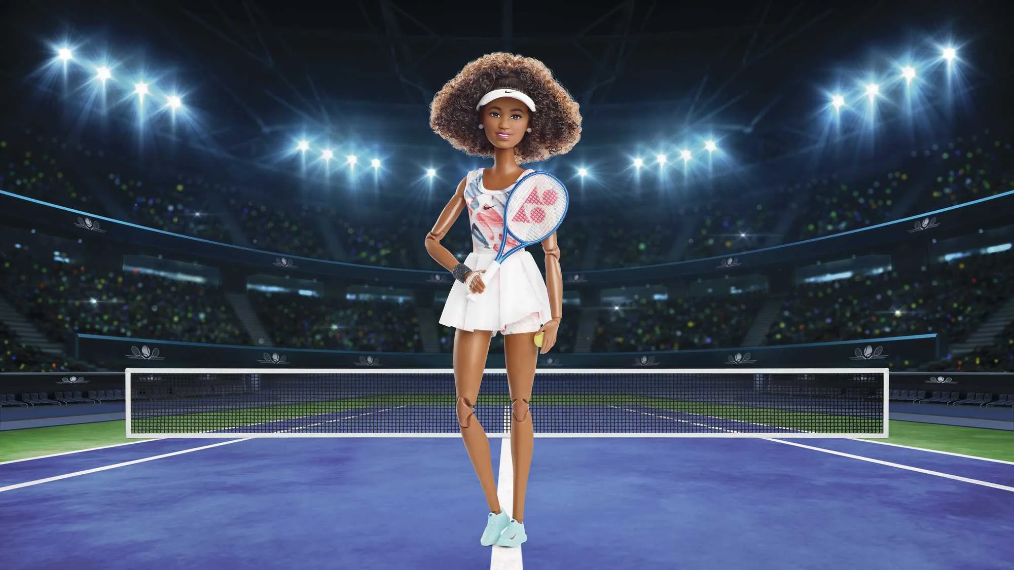 Barbie Role Models Naomi Osaka Doll, Posable, With Tennis Outfit & Racket