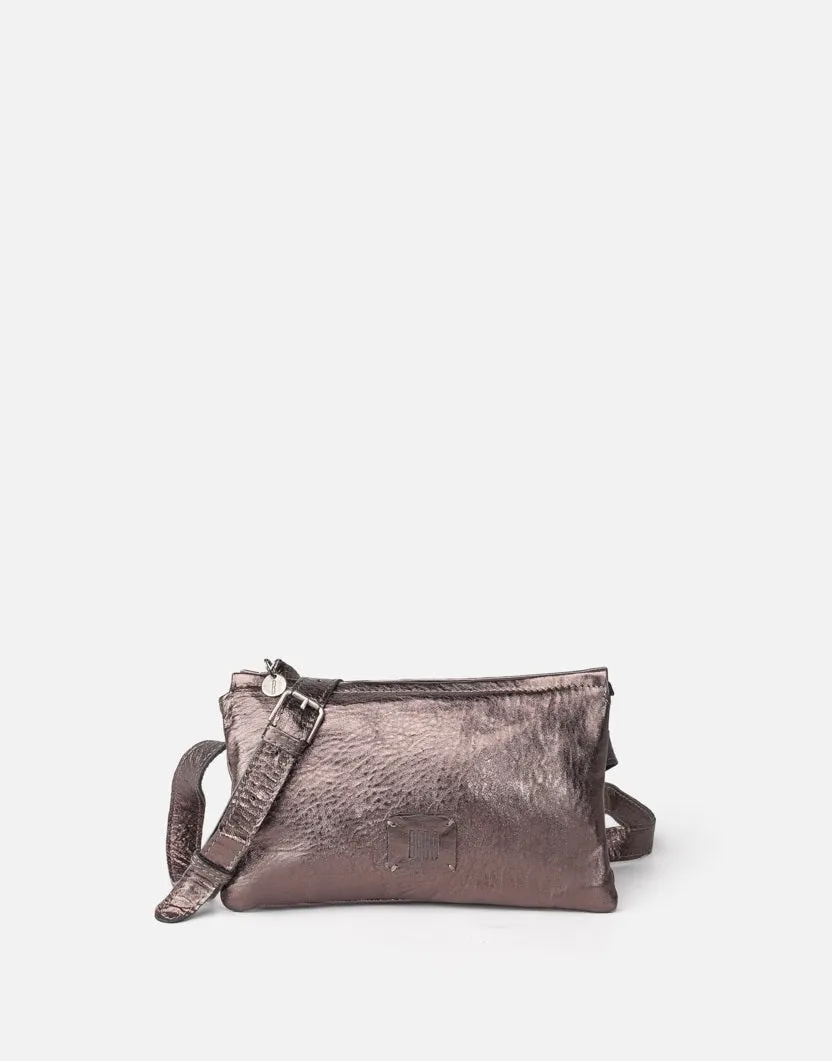 Biba Chester Smog Leather Bag Bronze