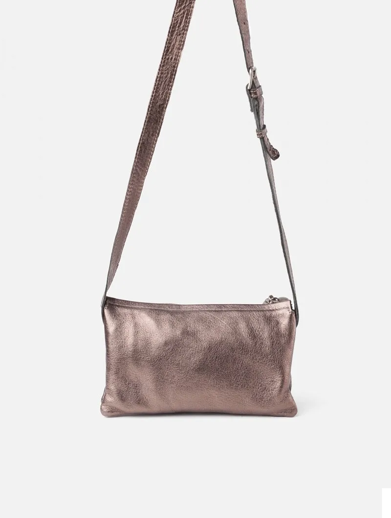 Biba Chester Smog Leather Bag Bronze