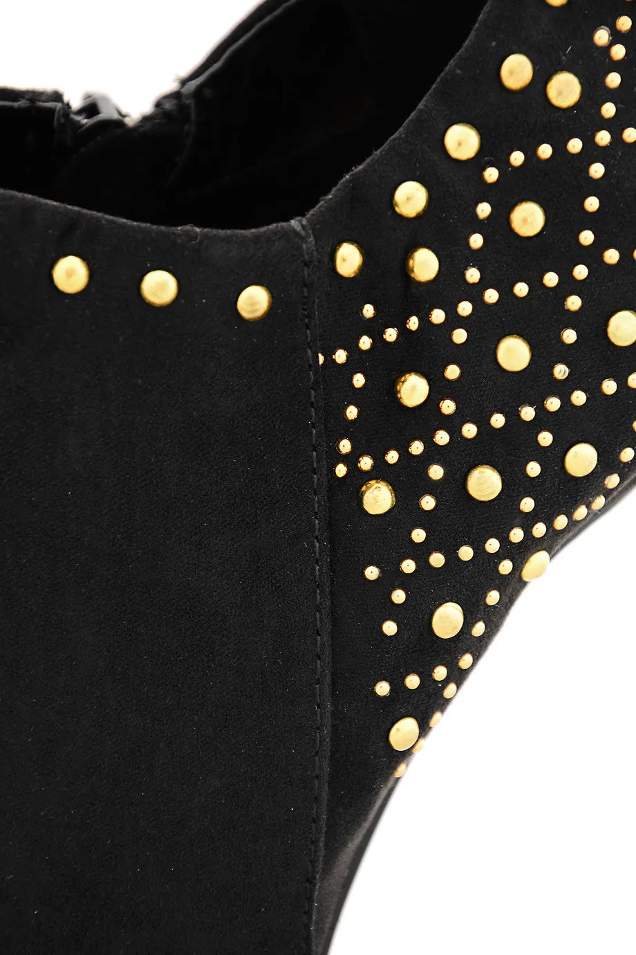 BLINK EVEY Black Studded Ankle Boots