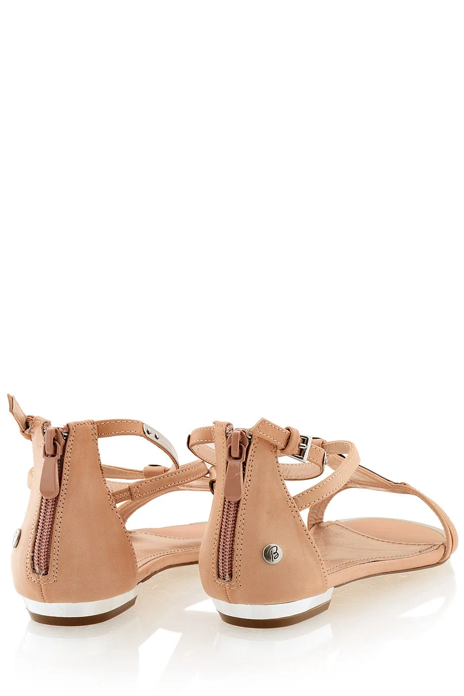 BLINK INNA Nude Metal Sandals