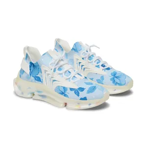 Blue Flower Women's Mesh Sneakers