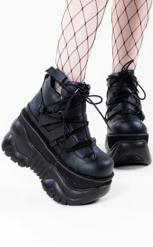 BOXER-13 Black Platform Sneakers