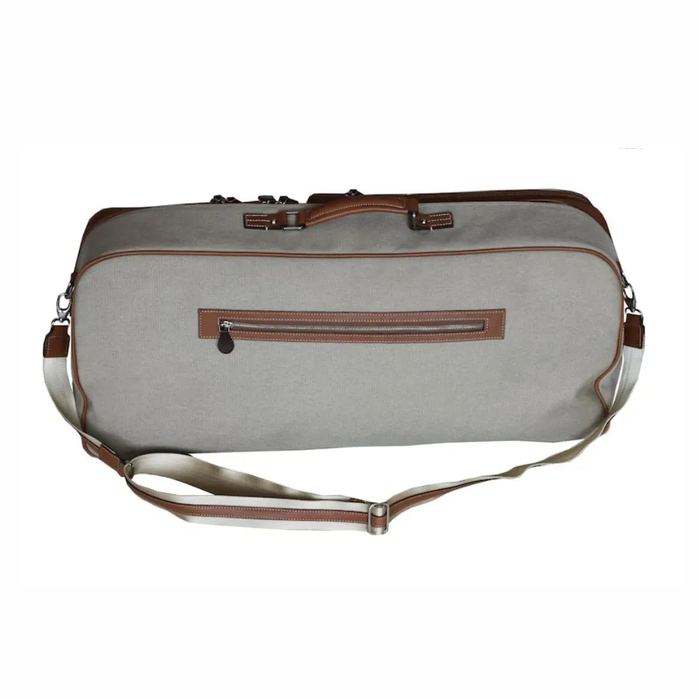 Brown Leather Tennis Bag For Unisex