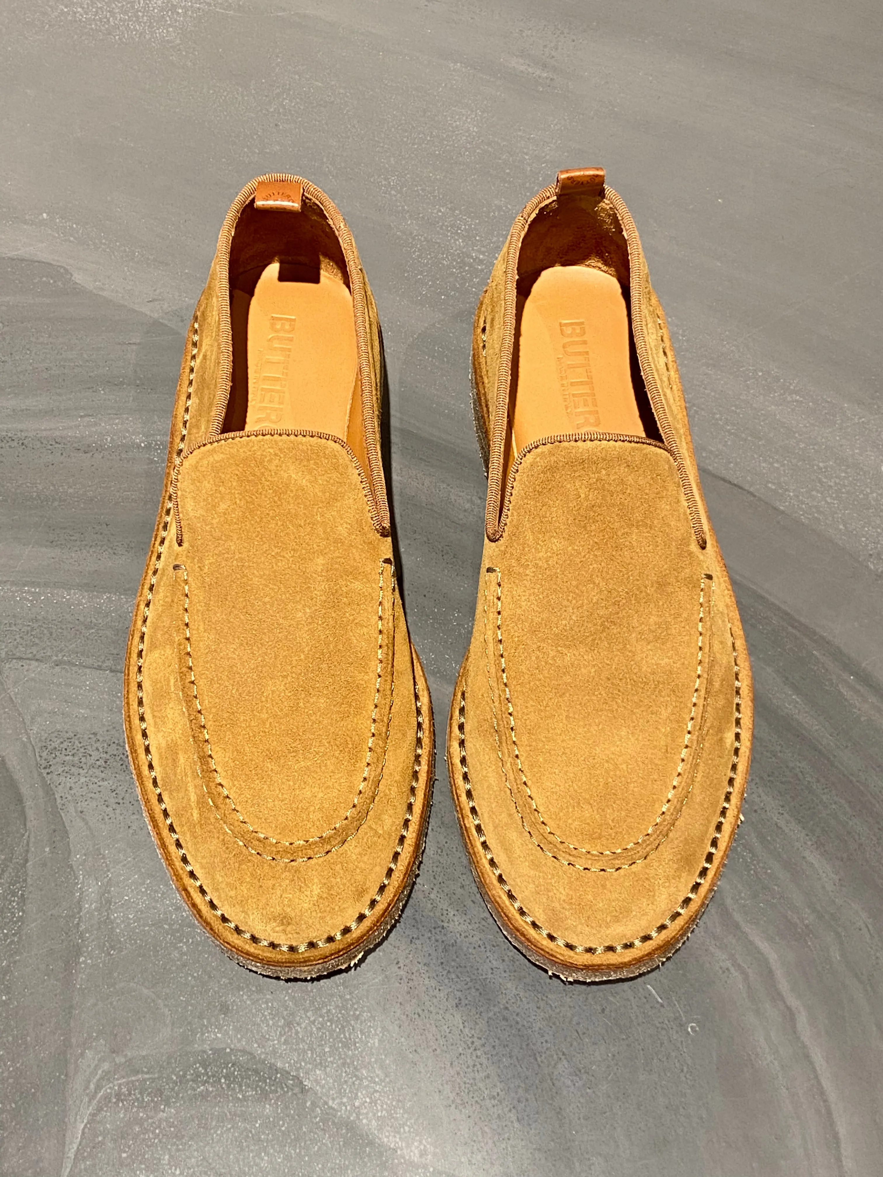 BUTTERO ARGENTARIO LOAFER SUEDE TAN