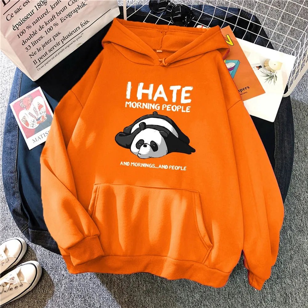 Cartoon Cute Panda Oversized Hoodie with Pockets