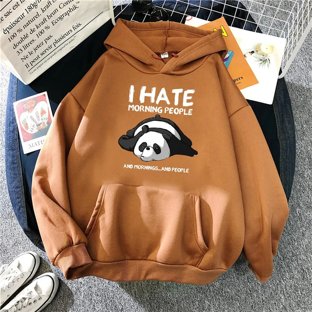 Cartoon Cute Panda Oversized Hoodie with Pockets