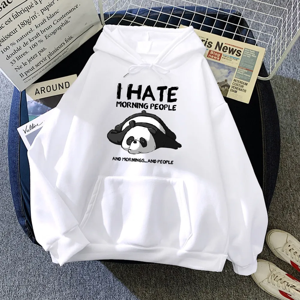 Cartoon Cute Panda Oversized Hoodie with Pockets