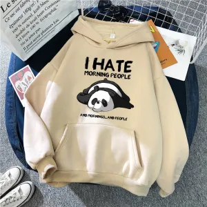 Cartoon Cute Panda Oversized Hoodie with Pockets