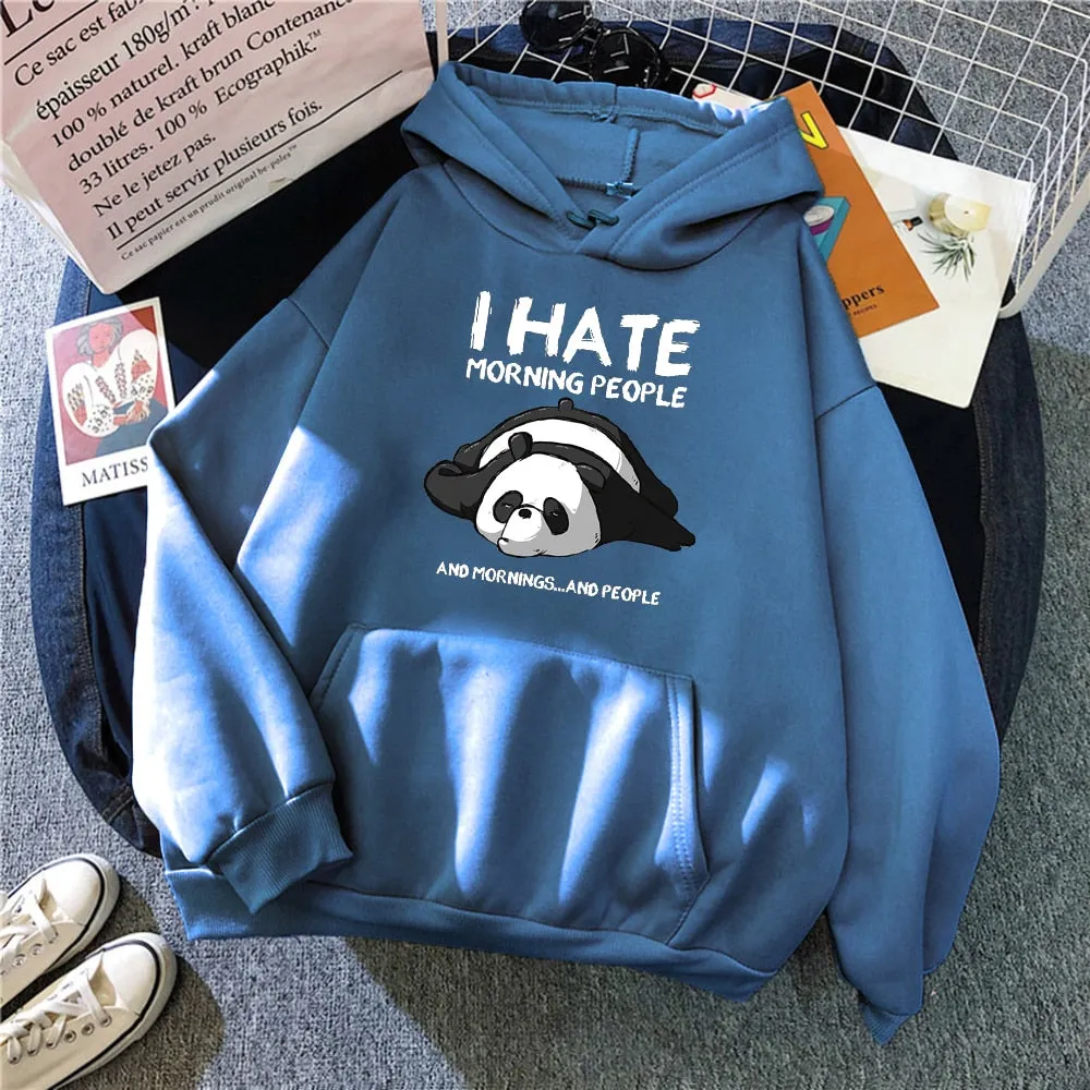 Cartoon Cute Panda Oversized Hoodie with Pockets