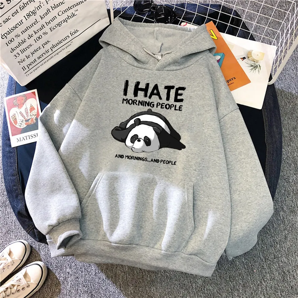 Cartoon Cute Panda Oversized Hoodie with Pockets