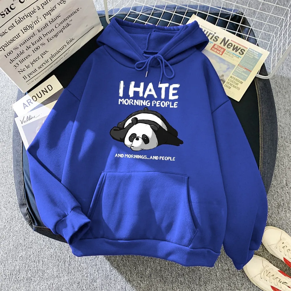 Cartoon Cute Panda Oversized Hoodie with Pockets