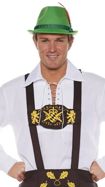 Classic Belgian Plus Size Mens Lederhosen Oktoberfest Costume