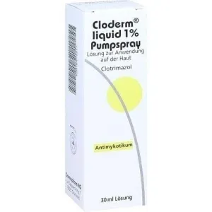 CLODERM clotrimazole spray, dermatophytes, yeasts, molds