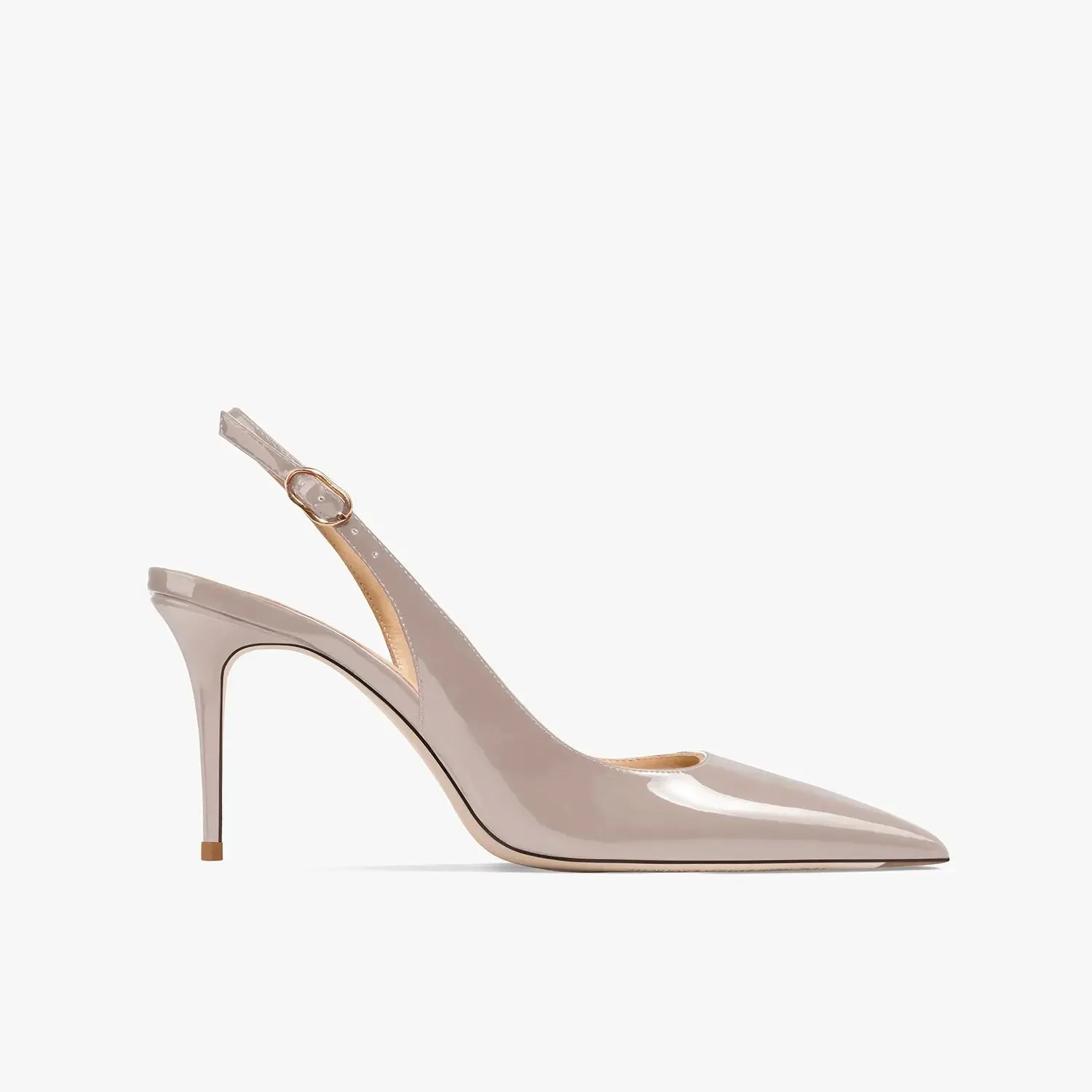 Colletta Grey Slingback Sandals