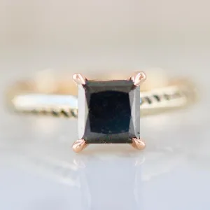 Concord Princess Cut Black Diamond Ring