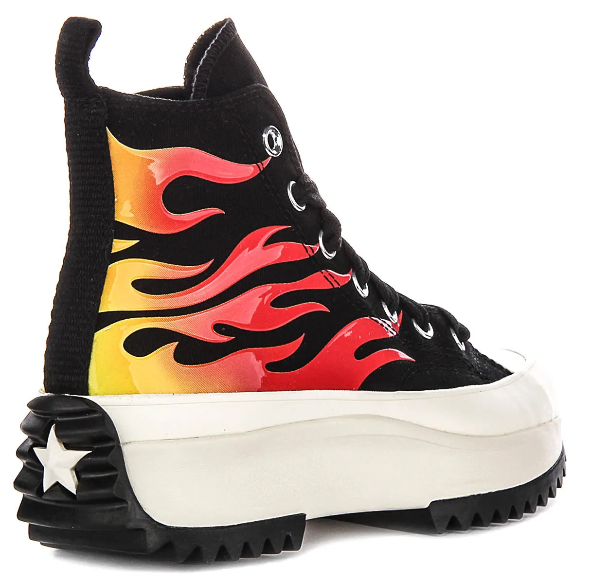 Converse A08766C Runstar Hike In Black Red Flame