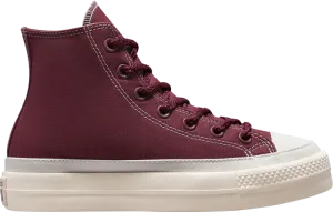 Converse Wmns Chuck Taylor All Star Lift Platform High Cherry Vision Sneakers, Purple