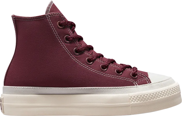 Converse Wmns Chuck Taylor All Star Lift Platform High Cherry Vision Sneakers, Purple