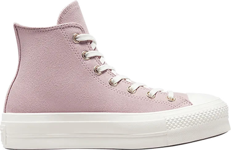 Converse Wmns Chuck Taylor All Star Lift Platform High Stone Mauve Sneakers, Purple