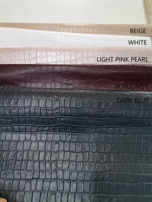 Cow leather printed crocodile effect, genuine cowhide leather sheets alligator embossed, thickness 1,2mm(3 oz)