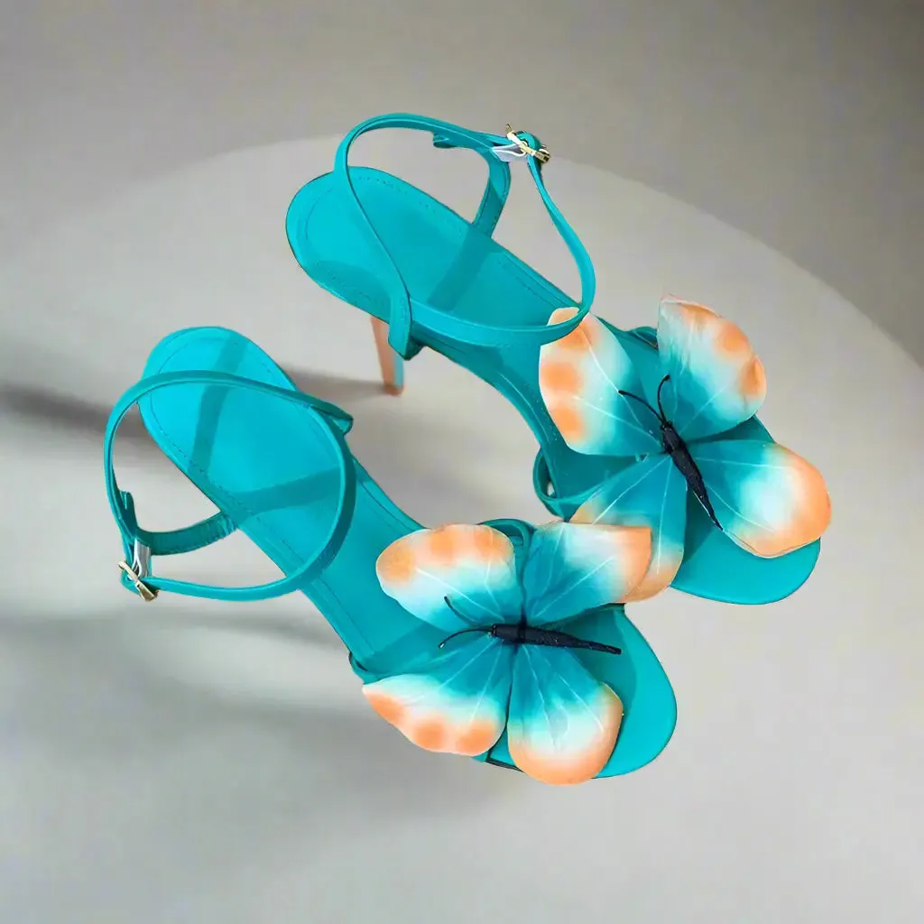 Embrace Blue Butterfly Sandals