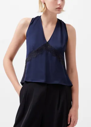 Ennis Satin Lace Top