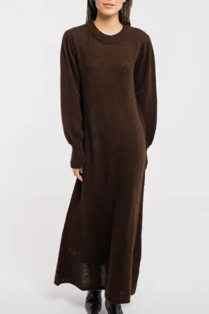 Ennis Sweater Dress - Mustang Brown