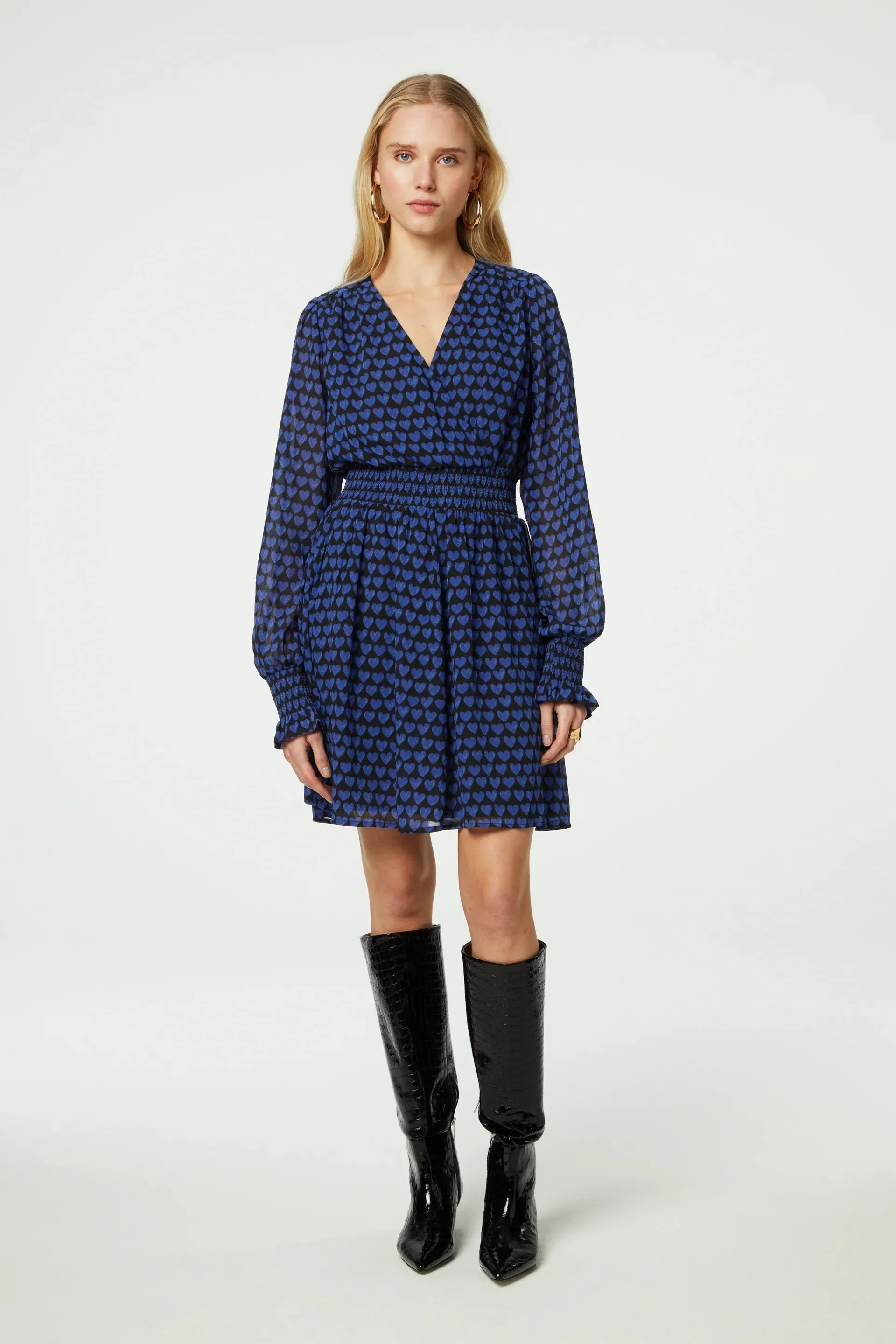 Fabienne Chapot Anjuna Dress Blue Love Print