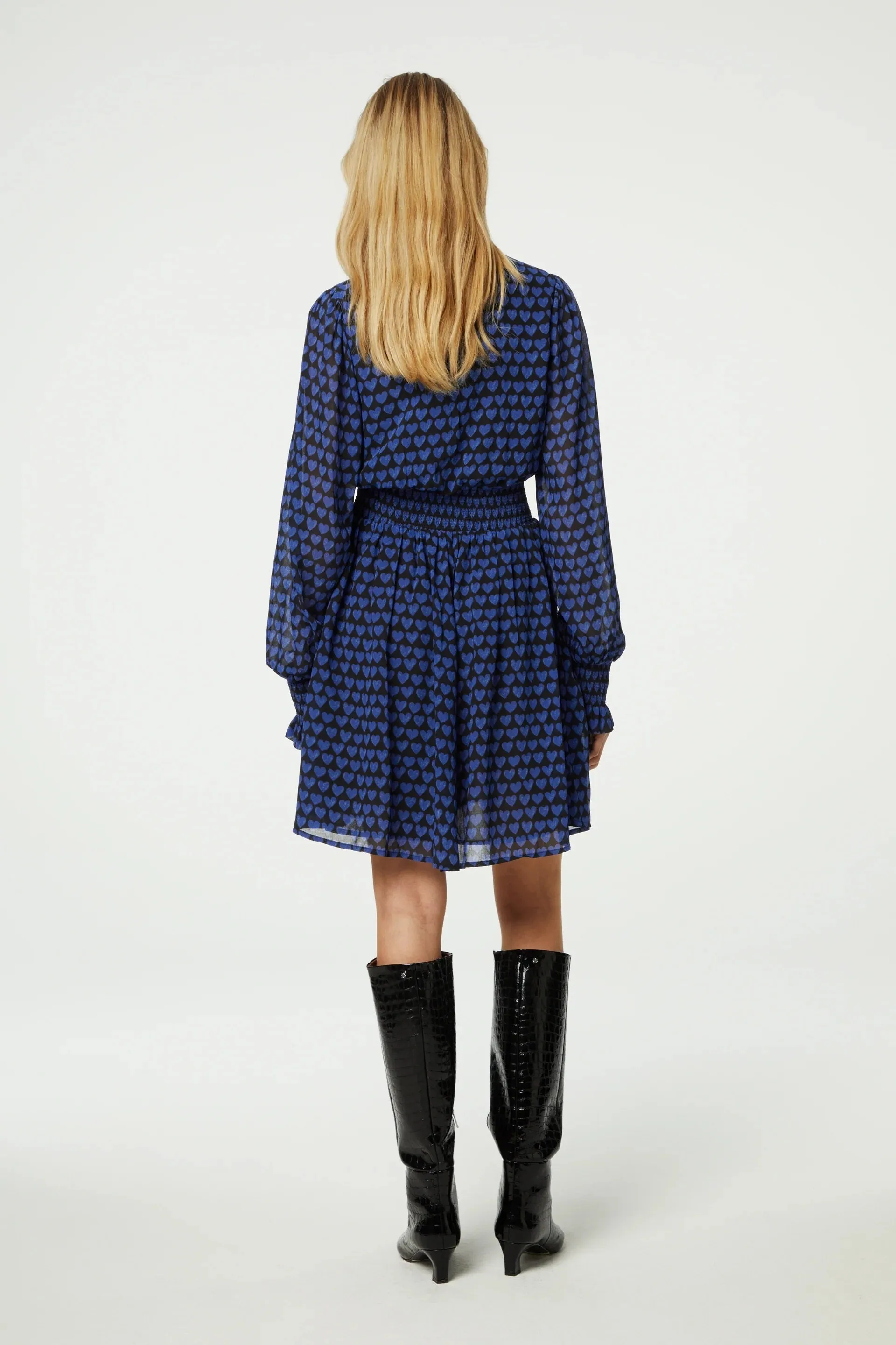 Fabienne Chapot Anjuna Dress Blue Love Print