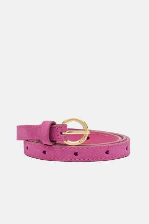 Fabienne Chapot Cut It Out Heart Belt Plum Pink