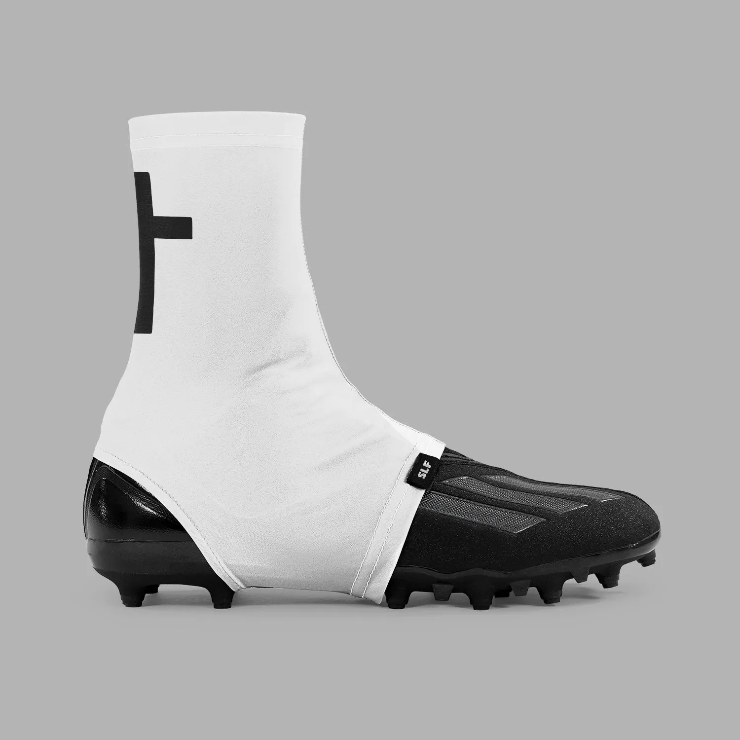 Faith Cross White Spats / Cleat Covers