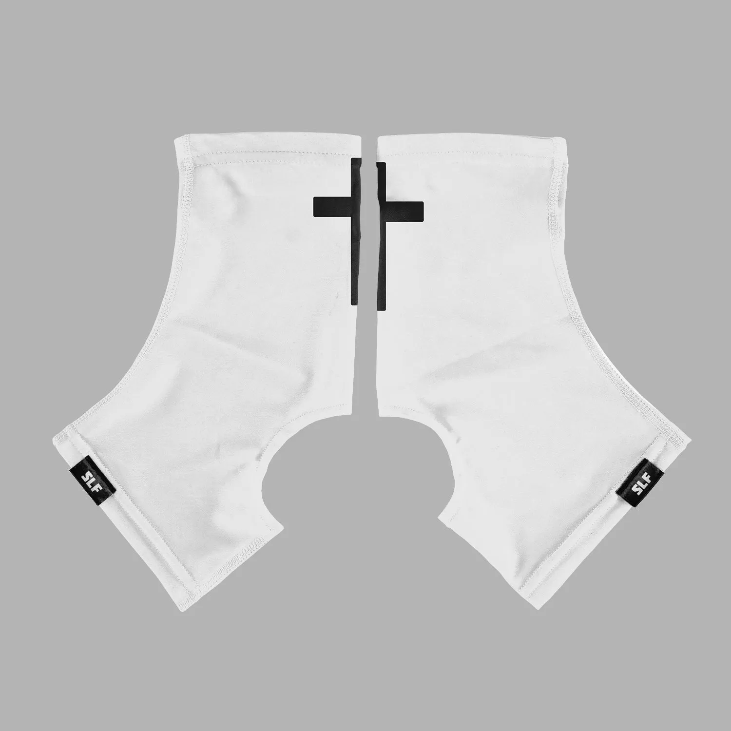 Faith Cross White Spats / Cleat Covers